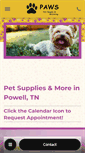 Mobile Screenshot of pawspetsupply.com